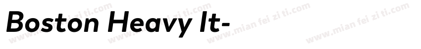Boston Heavy It字体转换